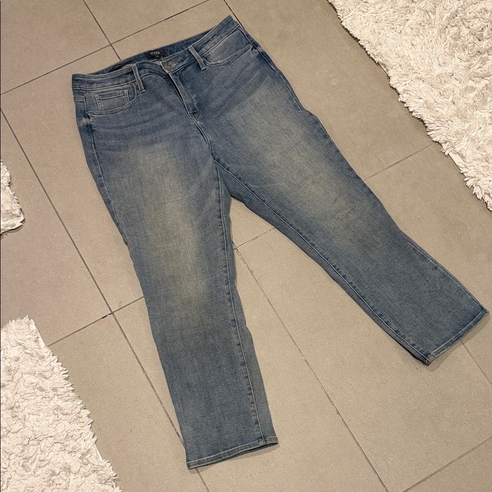 NYDJ Women's Straight-Leg Jeans in Light Denim Blue